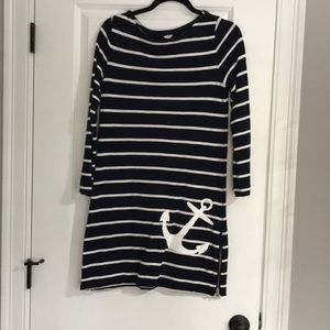 Jcrew stripe anchor dress
